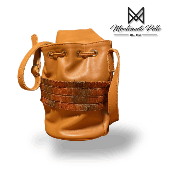 Borsa a secchiello arancione